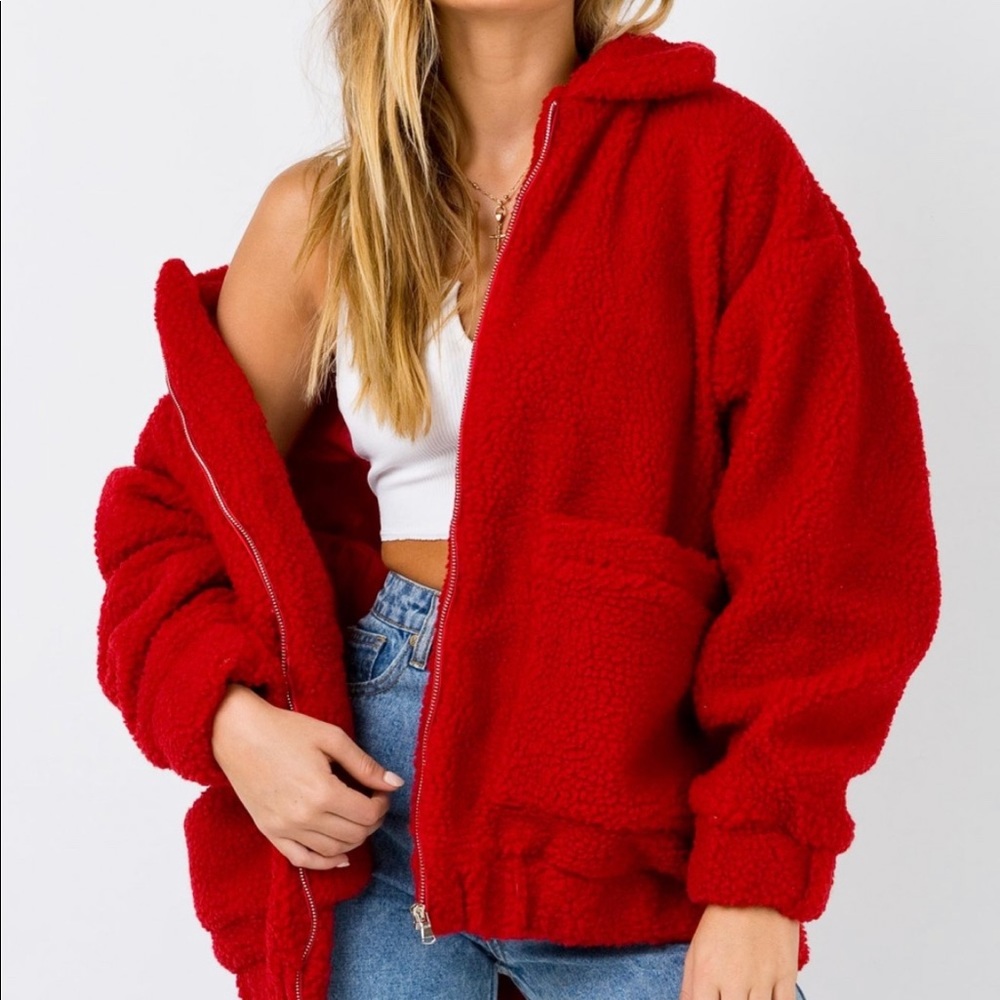I.AM.GIA Pixie Coat - Red NWT
